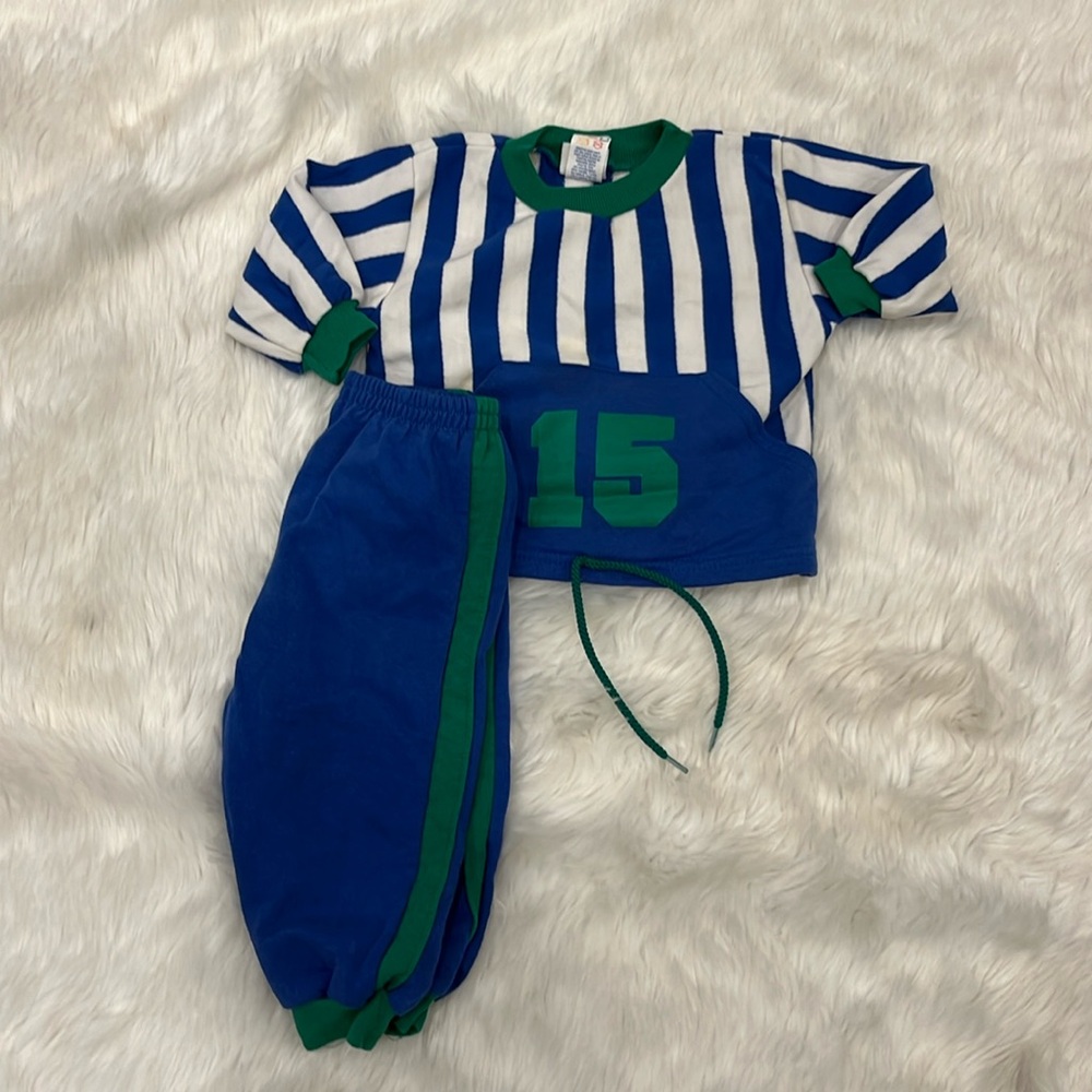 Vintage Buster Brown Bundle of 2 Sweater Pullover and Pants Baby Boy Size 12 M